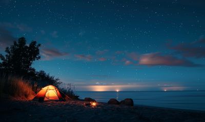 Camping am Strand