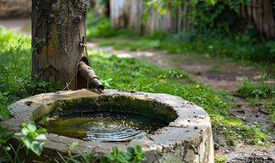 Brunnen im Garten