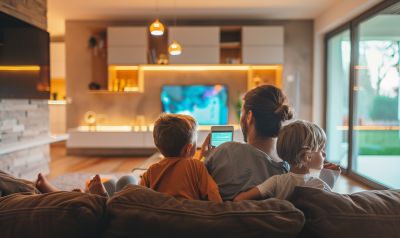 Smart Home Ideen für Familien Wohnzimmer Alltag Komfort